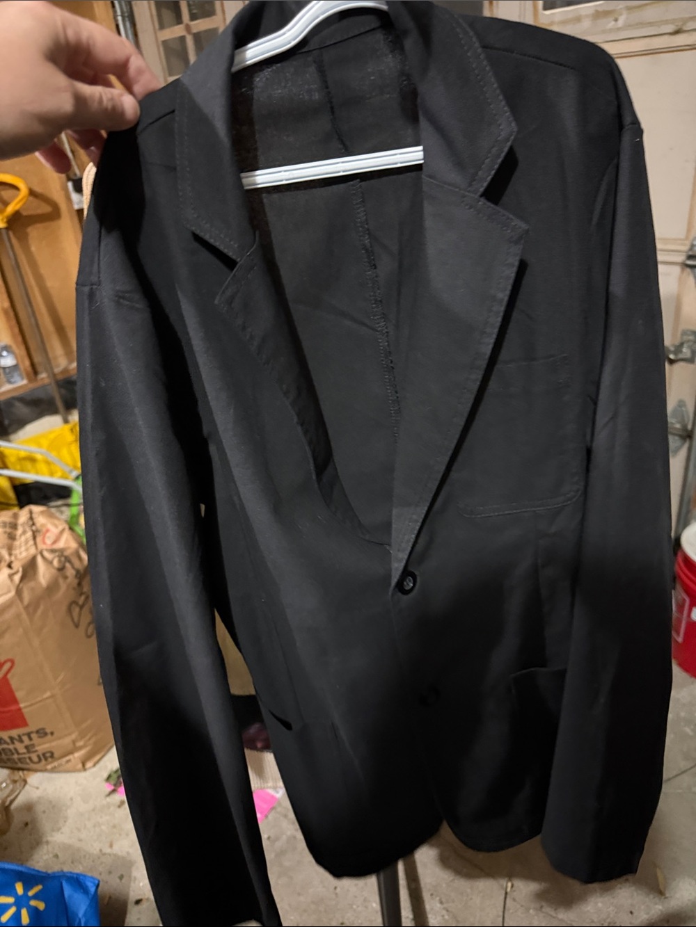 Women’s  Black Trench Coat with Classic Notch Lapel